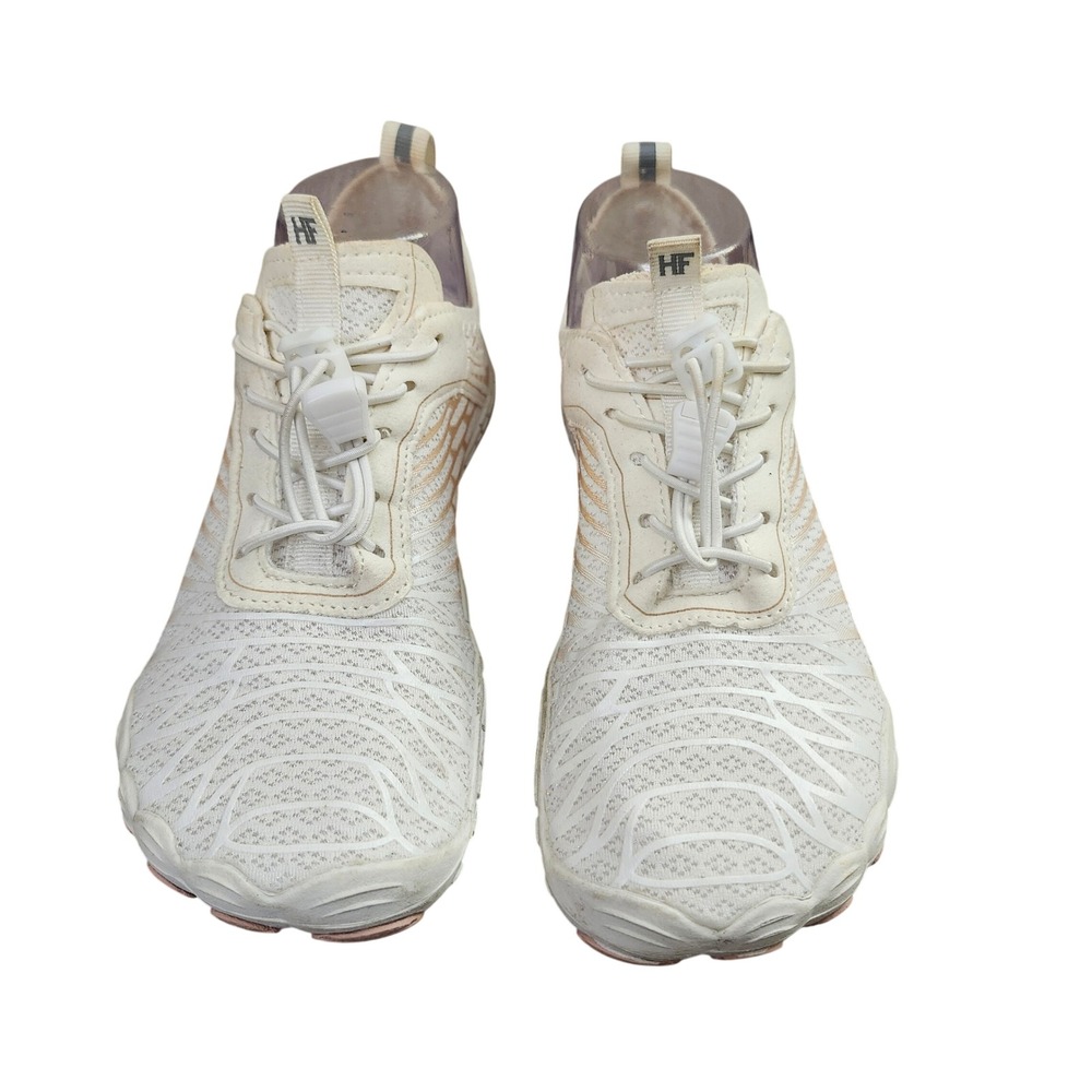 HF White Rose Gold Barefoot Water Shoes Minimalist Swim Sneakers Mens 4 Womens 6 - Picture 11 of 12